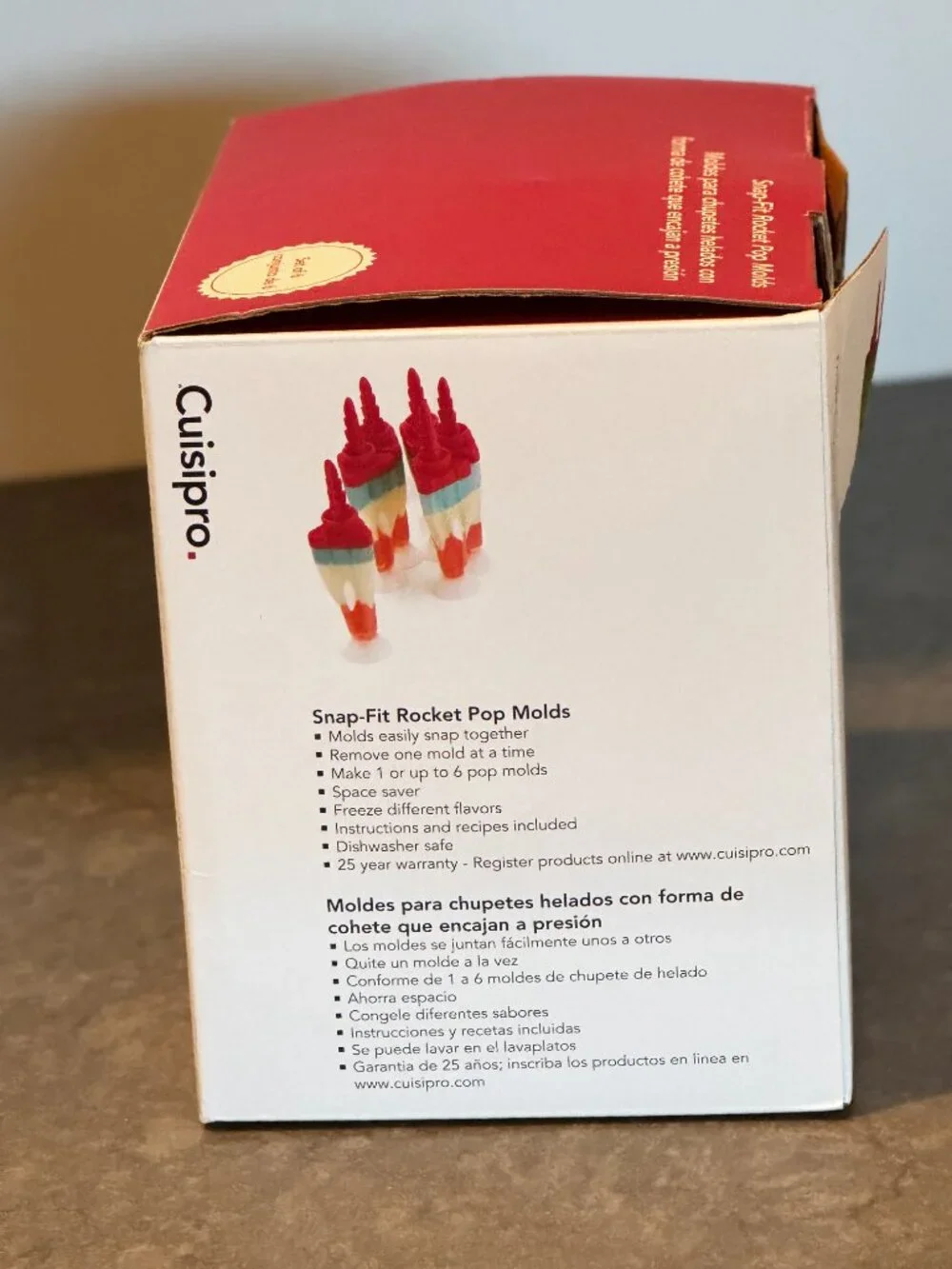 Cuisipro Snap Fit Rocket Pop Molds Set of 6 NIB Plus Animal Character Sticks